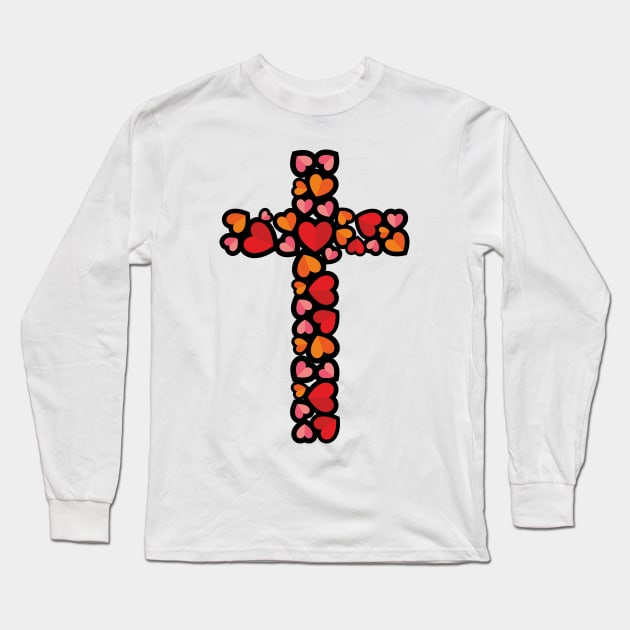 The cross is a symbol of the crucifixion of the Son of God for the sins of mankind. Long Sleeve T-Shirt by Reformer